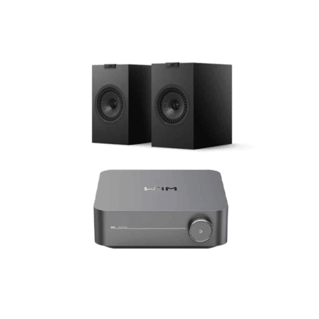 KEF Q1 Meta Bookshelf Speakers & WiiM Amp Streaming Amplifier HiFi Bundle Hi-Fi Stereo Systems Sight and Sound Galleria