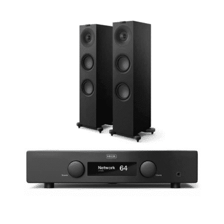 KEF Q7 Meta Floorstanding Speakers & Hegel H95 Integrated Streaming Amplifier HiFi Bundle Hi-Fi Stereo Systems Sight and Sound Galleria