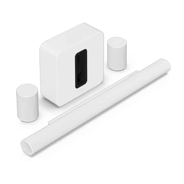 Sonos Premium Immersive Set with Arc Ultra (White) Family Room Systems Sight and Sound Galleria