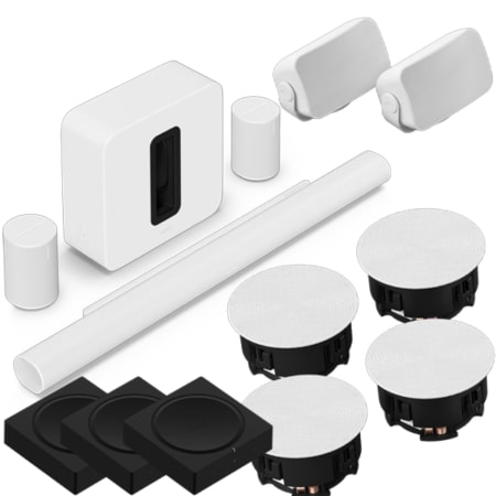 The Entertainer's Delight Complete Sonos Bundle (White)