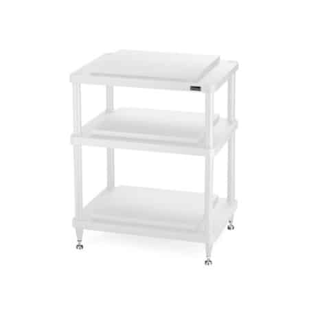 Solidsteel S5-3 Three-Shelf HiFi Rack (White) HiFi Racks Sight and Sound Galleria