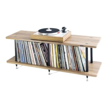 Solidsteel VL-2 Vinyl Library Rack 2-Shelf (Walnut) - Image 2